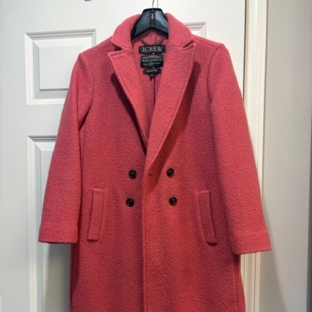 JCrew Daphne Boiled wool topcoat 4P - only worn once
